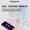 Mi 6A 120W кабел от USB-A към USB-C бял