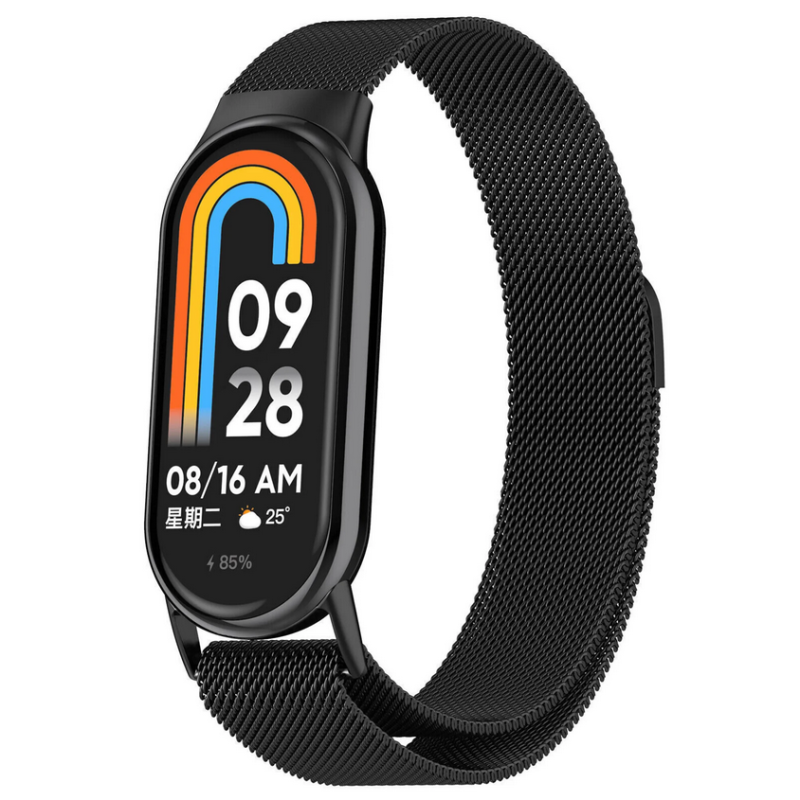 Xiaomi Smart Band 8 / 9 метална верижка черна