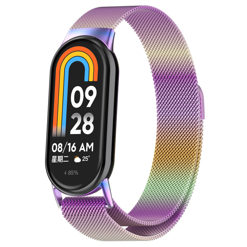 Xiaomi Smart Band 8  / 9 метална верижка многоцветна