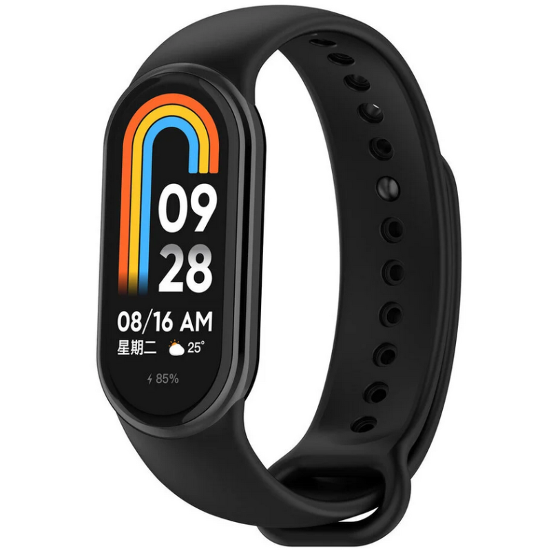 Xiaomi Smart Band 8 / 9 силиконова каишка черна