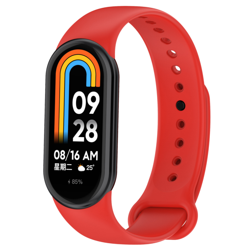 Xiaomi Smart Band 8 / 9 силиконова каишка червена