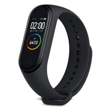 Mi Band 3/4 силиконова гривна черна