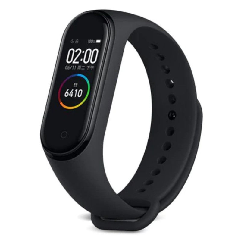 Mi Band 3/4 силиконова гривна черна