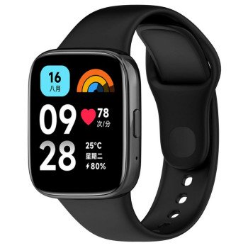 Redmi Watch 3 Active / Lite силиконова каишка черна