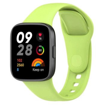 Redmi Watch 3 Active / Lite силиконова каишка светло зелена