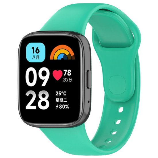 Redmi Watch 3 Active / Lite силиконова каишка ментово зелена